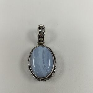 Sterling Silver Chalcedony Pendant